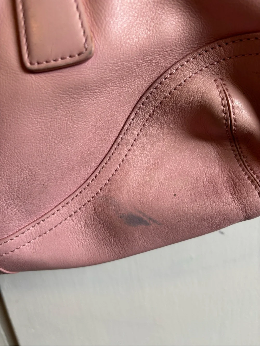 Coach Pink Leather Soho Hamptons Shoulder Bag with Buckle Detail